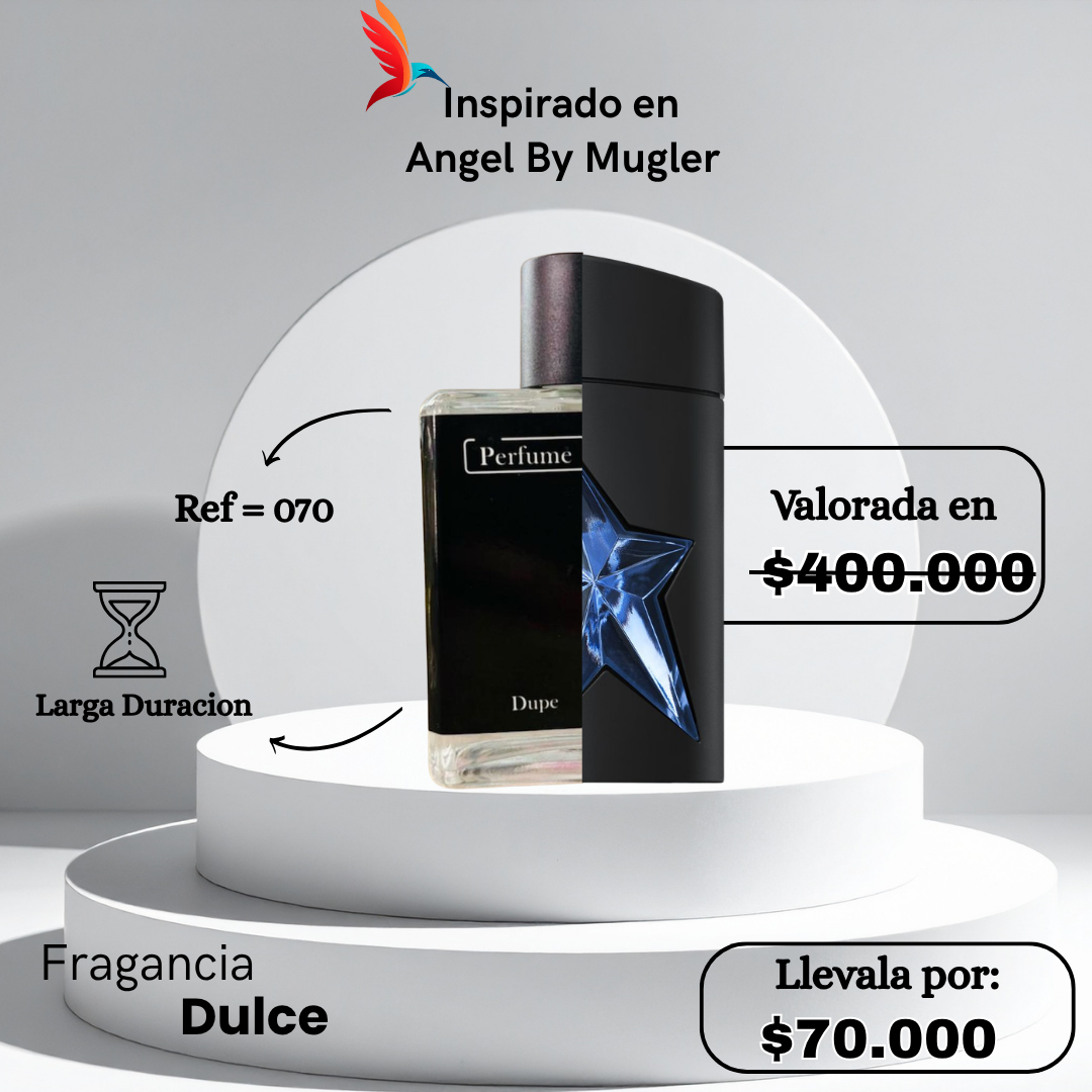 Perfume M070 inspirado en Angel by Mugler