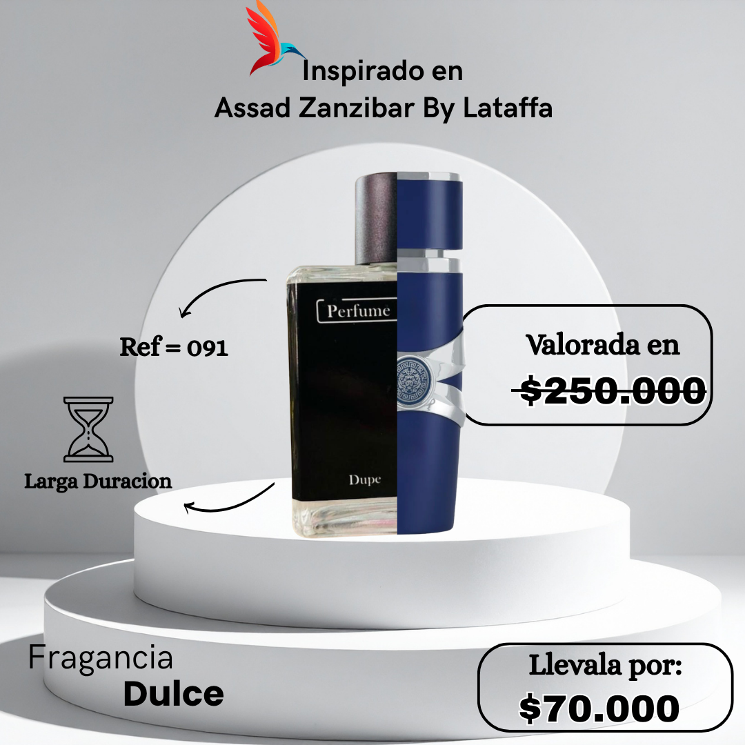 Perfume M091 inspirado en Asad Zanzibar by Lattafa