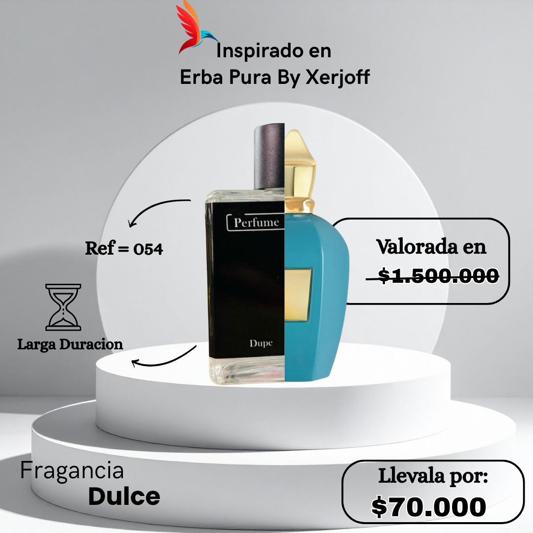 Perfume M054 inspirado en Erba Pura by Xerjoff