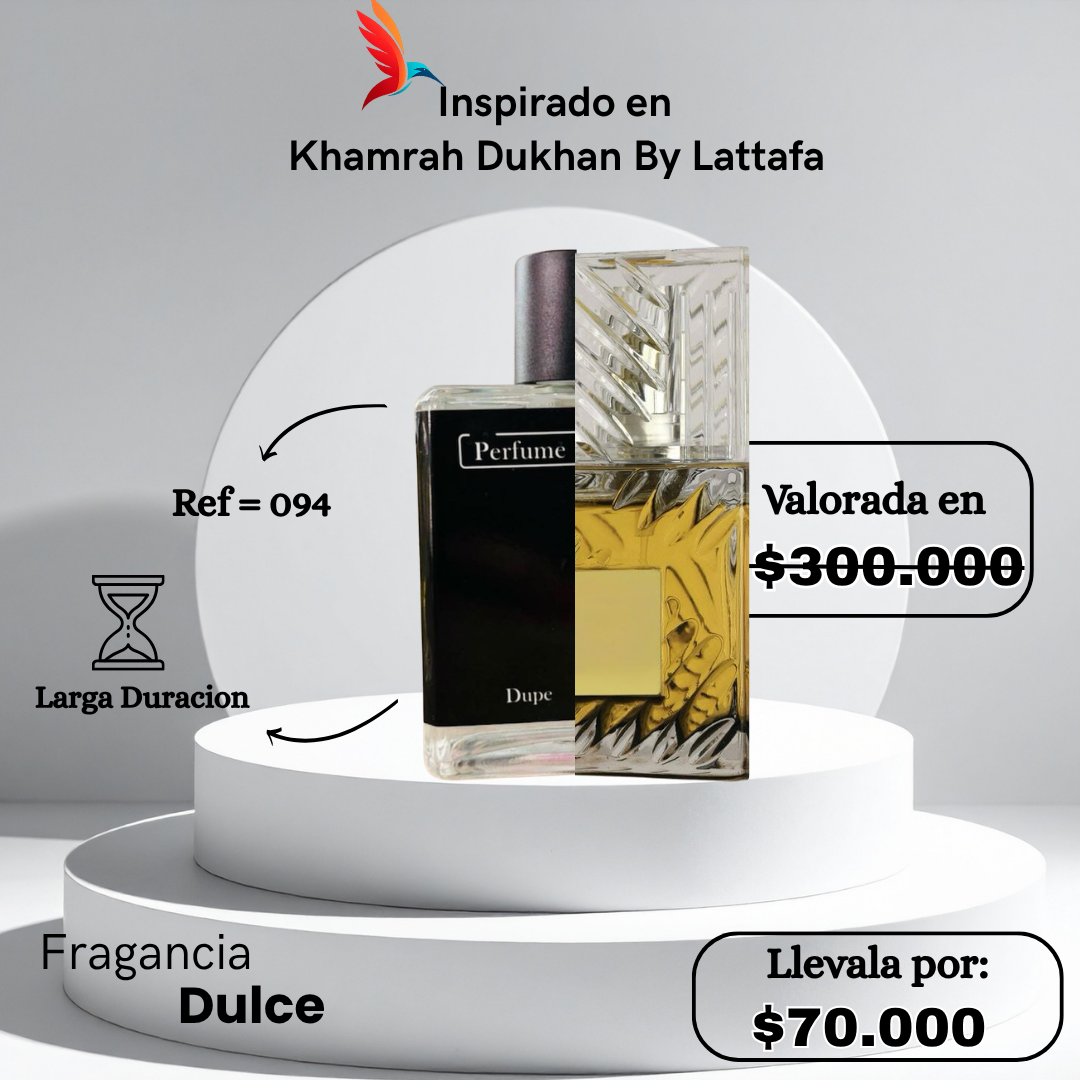 Perfume M094 inspirado en Khamrah Dukhan by Lattafa
