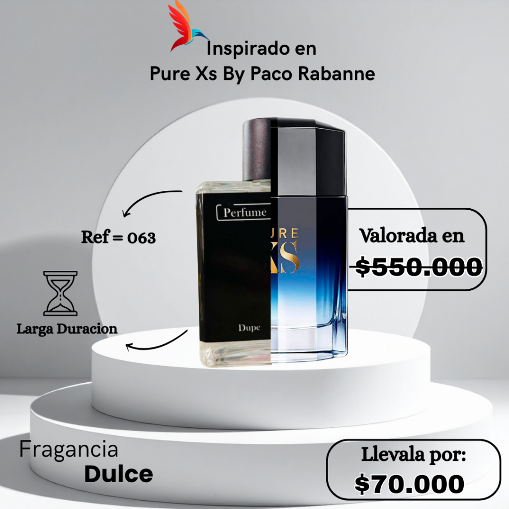 Perfume M063 inspirado en Pure XS by Paco Rabanne