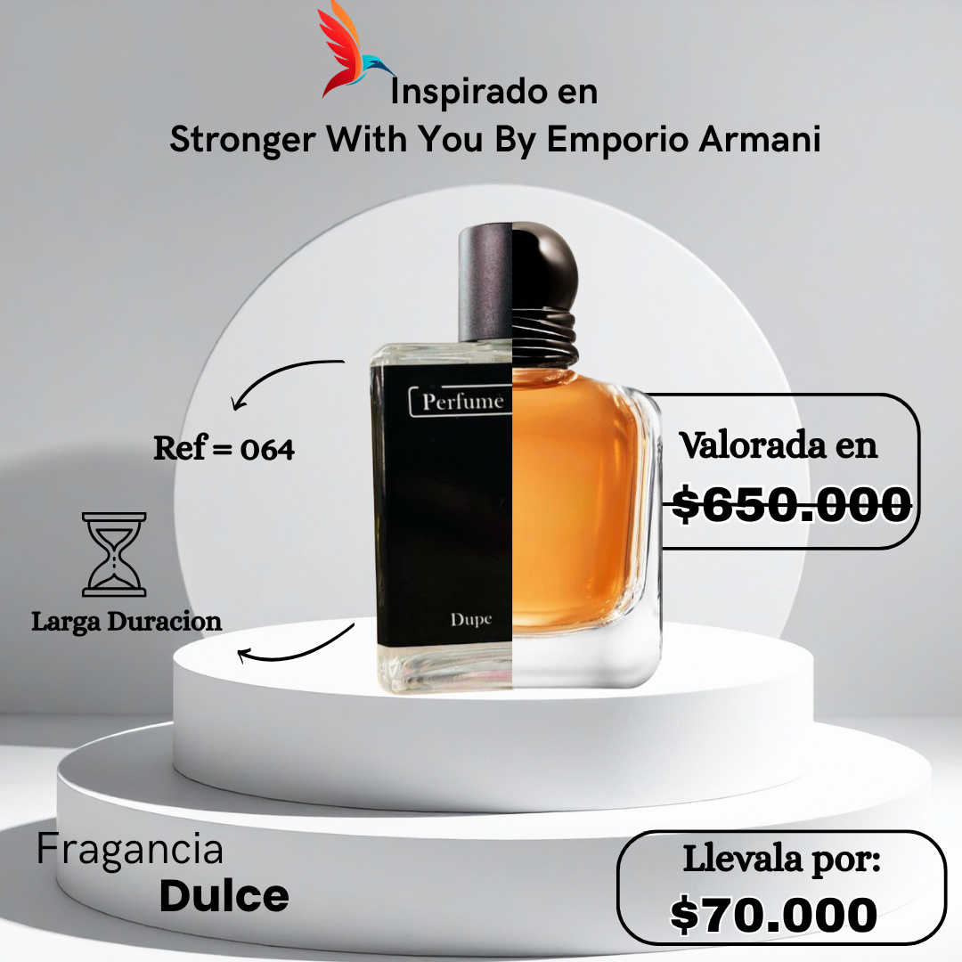 Perfume M064 inspirado en Stronger With You by Emporio Armani